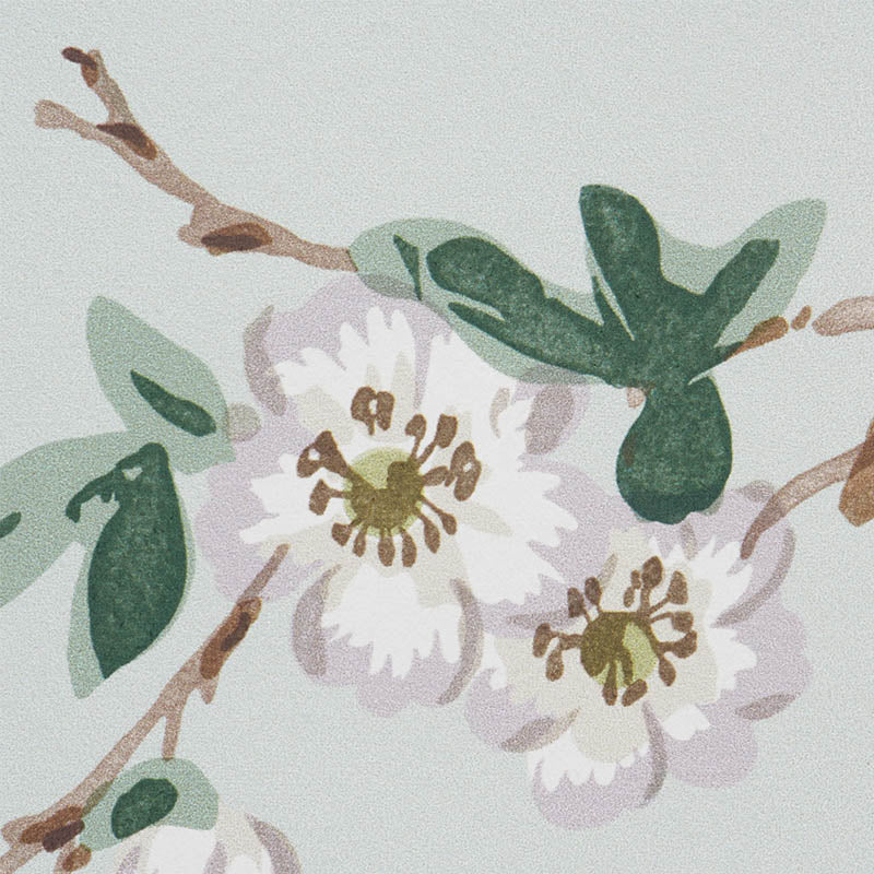 Schumacher Betty Celadon Wallpaper Sample 5009872