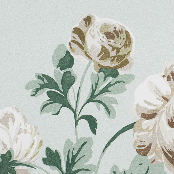 Schumacher Betty Celadon Wallpaper Sample 5009872