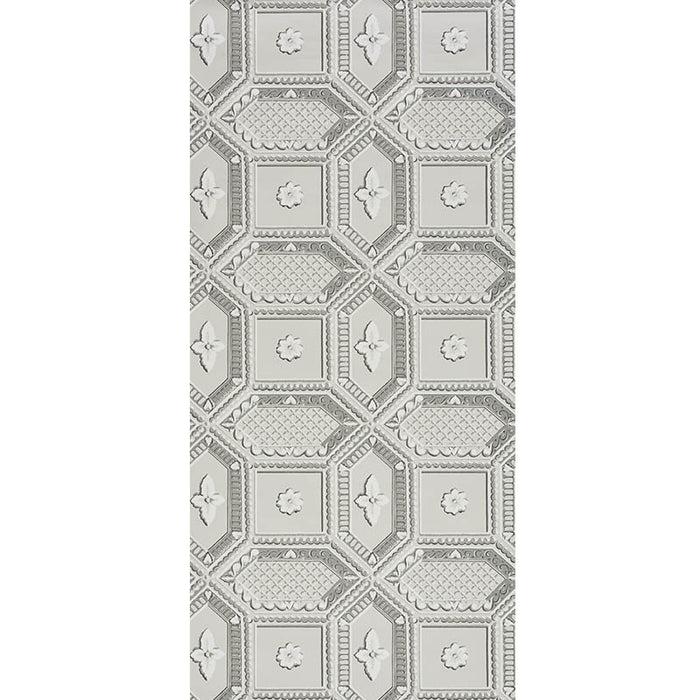 Schumacher Lacunaria Dove Wallpaper Sample 5009900
