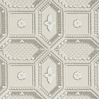 Schumacher Lacunaria Stone Wallpaper 5009901