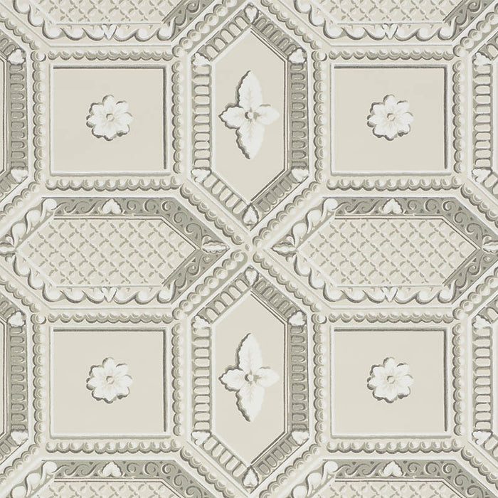 Schumacher Lacunaria Stone Wallpaper Sample 5009901