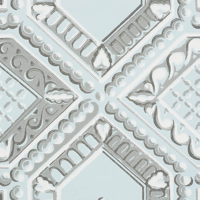 Schumacher Lacunaria Sky Wallpaper Sample 5009902