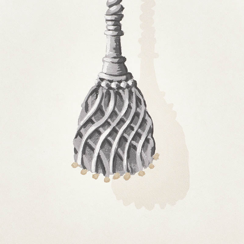 Schumacher Villa Panel Dove Wallpaper Sample 5009910