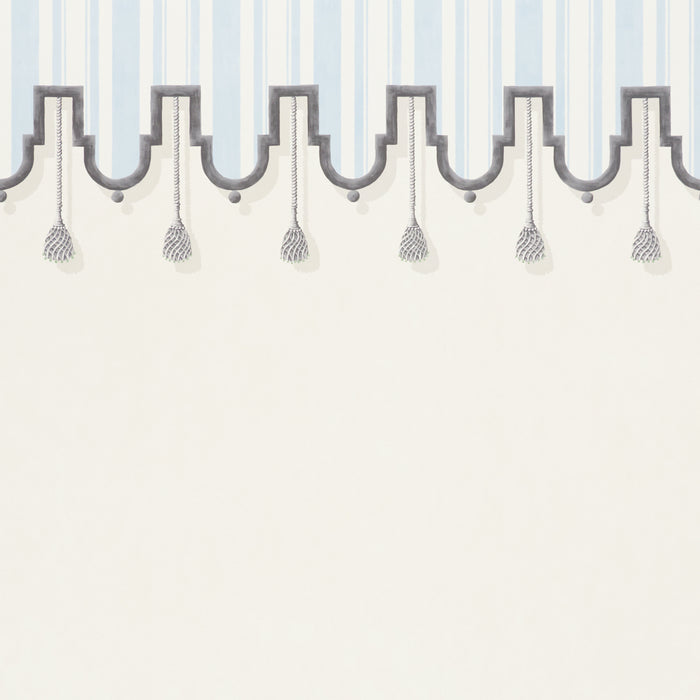 Schumacher Villa Panel Sky Wallpaper Sample 5009911