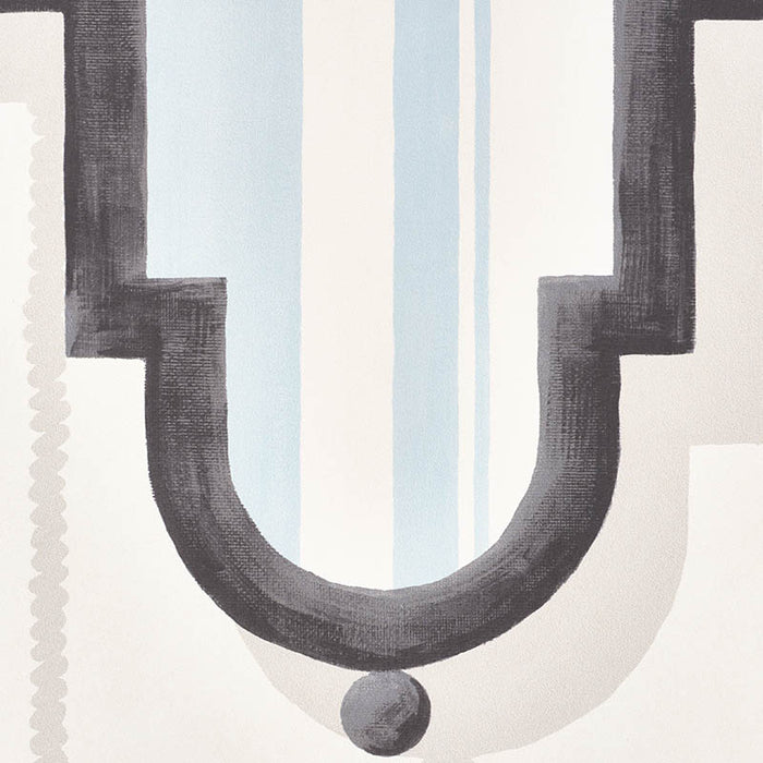 Schumacher Villa Panel Sky Wallpaper Sample 5009911