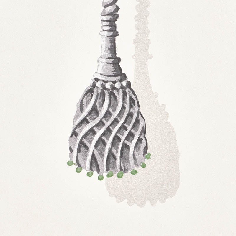 Schumacher Villa Panel Sky Wallpaper Sample 5009911