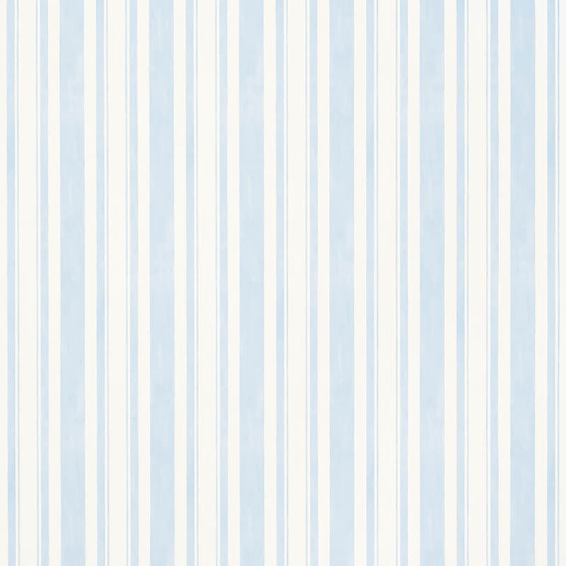 Schumacher Villa Stripe Sky Wallpaper Sample 5009921