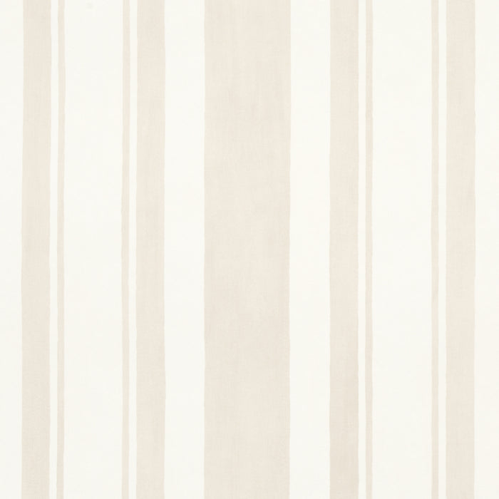 Schumacher Villa Stripe Light Neutral Wallpaper Sample 5009924