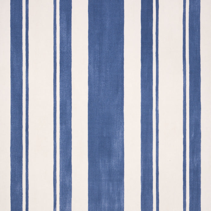 Schumacher Villa Stripe Navy Wallpaper 5009925