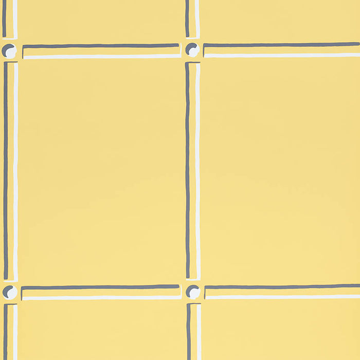 Schumacher La Galerie Yellow Wallpaper Sample 5009942