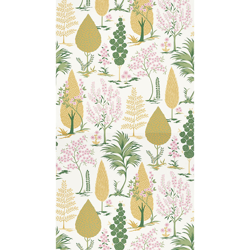 Schumacher Pandora Yellow & Pink Wallpaper Sample 5009962