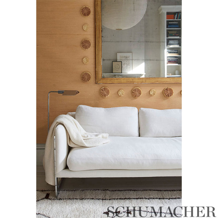 Schumacher Caicos Large Natural Wallpaper Sample 5009990