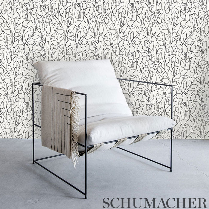Schumacher Solandra Vine Natural Wallpaper Sample 5010072