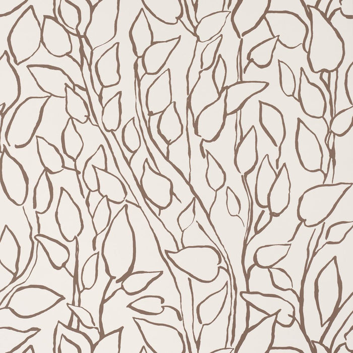 Schumacher Solandra Vine Brown Wallpaper Sample 5010074