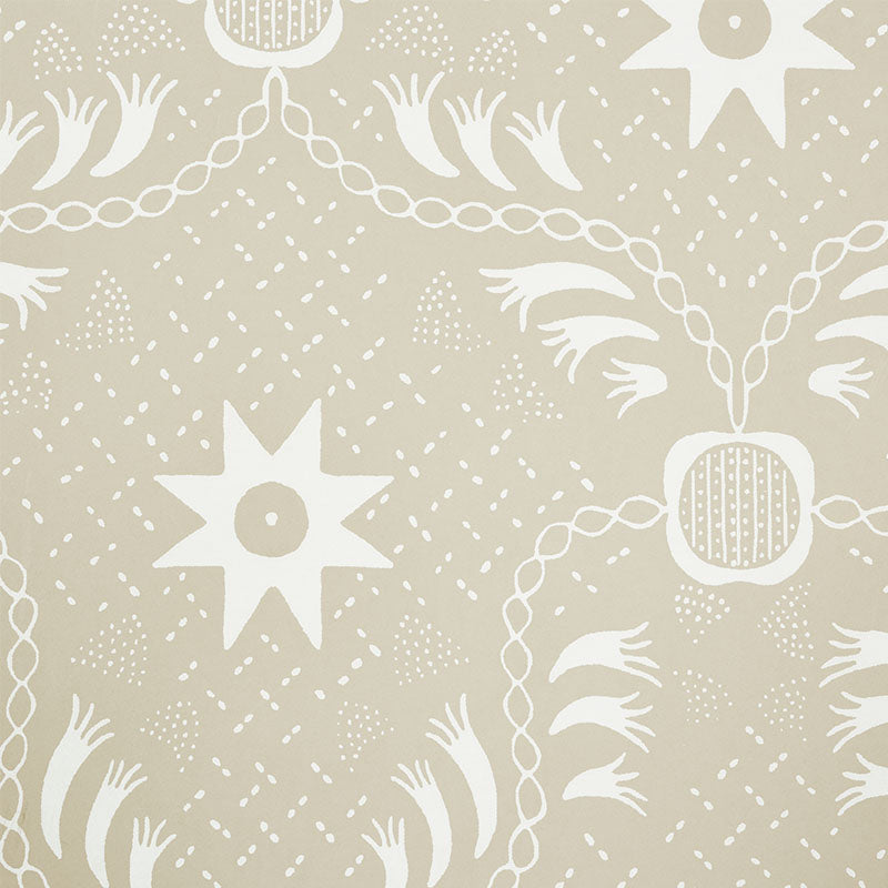 Schumacher Lancaster Sand Wallpaper Sample 5010081