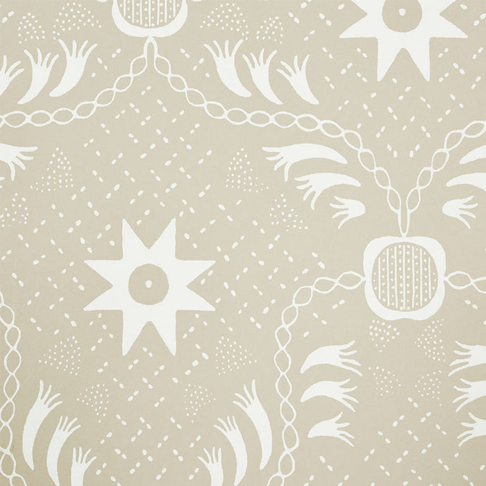 Schumacher Lancaster Sand Wallpaper Sample 5010081