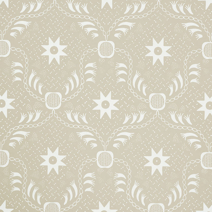 Schumacher Lancaster Sand Wallpaper Sample 5010081