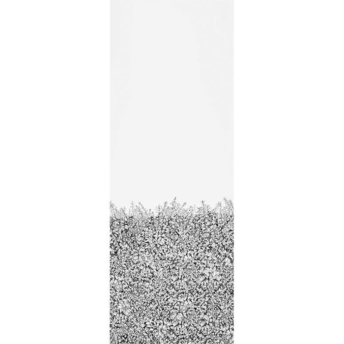 Schumacher Greenery Galore Vinyl Panel Black Wallpaper Sample 5010130