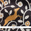 Schumacher Les Gazelles Au Bois Vinyl Noir Wallpaper Sample 5010140