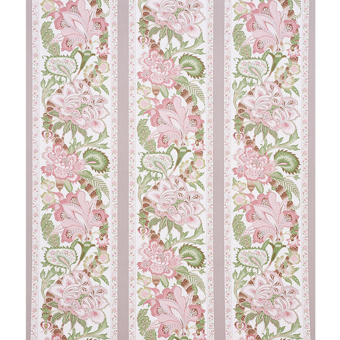 Schumacher Anjou Stripe Blush Wallpaper Sample 5010171
