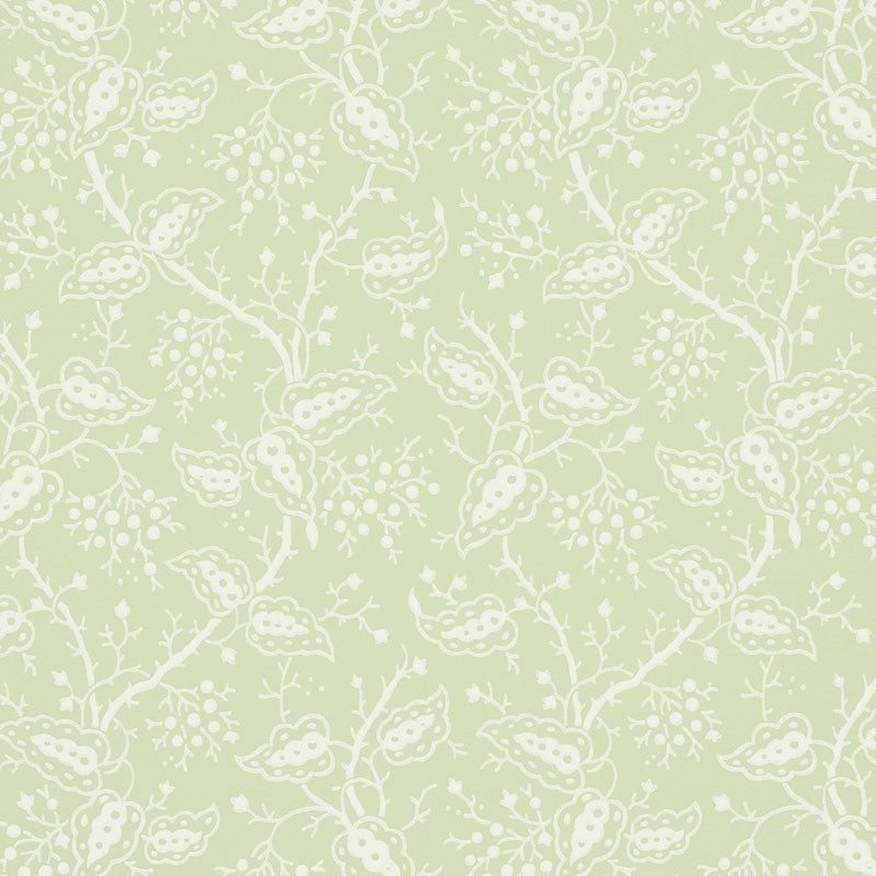 Schumacher Darby Leaf Wallpaper Sample 5010181