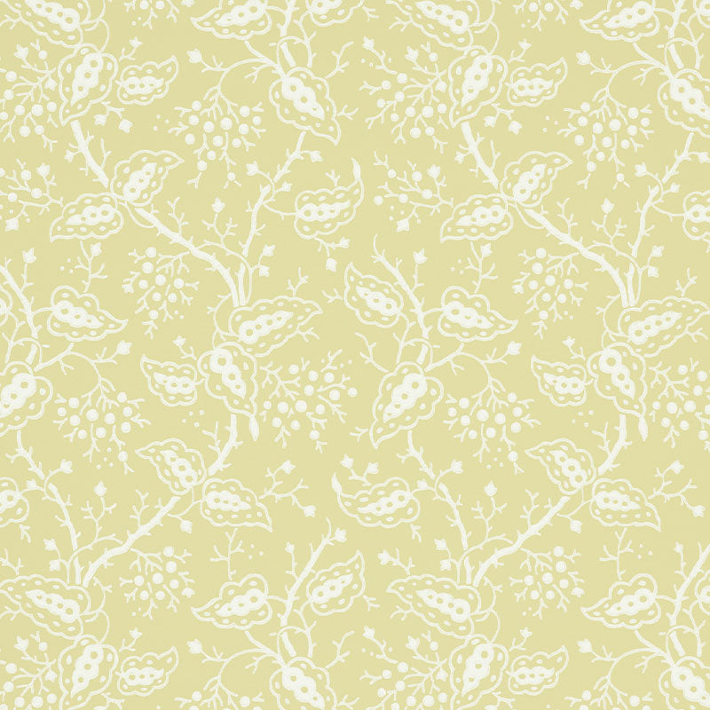 Schumacher Darby Buttercup Wallpaper Sample 5010182