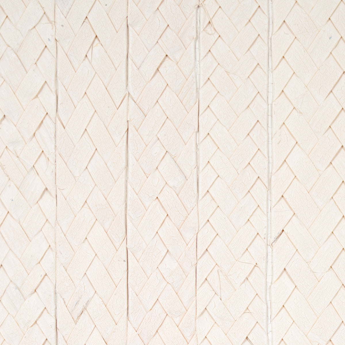 Schumacher Braided Buri Ivory Wallpaper Sample 5010191