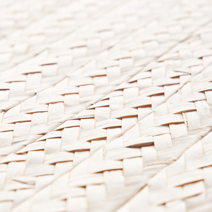 Schumacher Braided Buri Ivory Wallpaper Sample 5010191