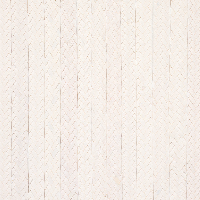 Schumacher Braided Buri Ivory Wallpaper Sample 5010191