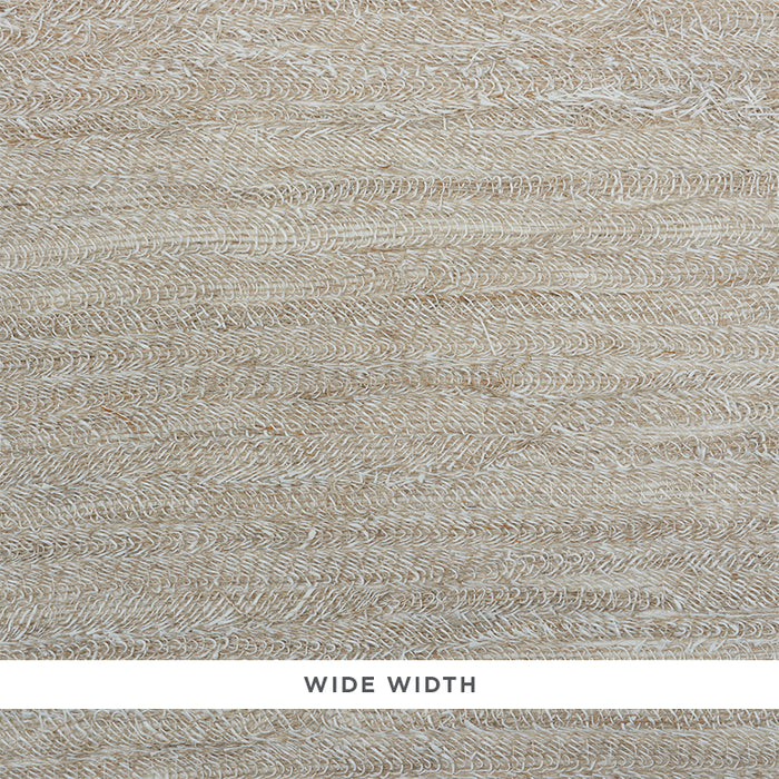 Schumacher Ruched Linen Natural Wallpaper Sample 5010220