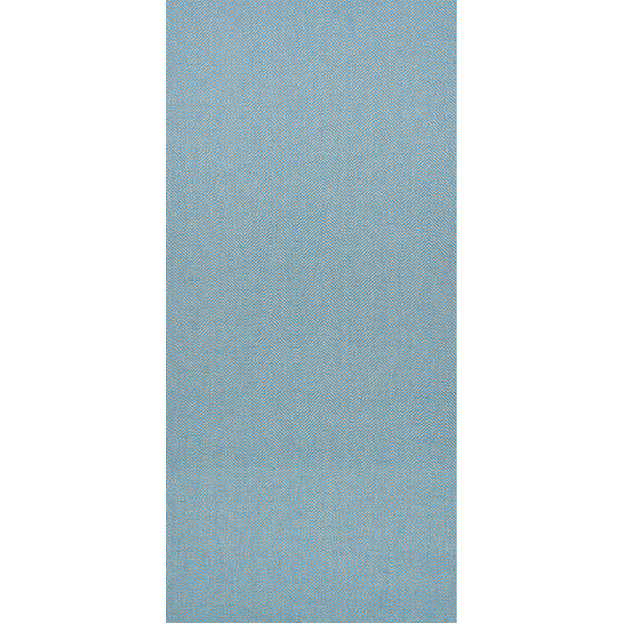 Schumacher Herringbone Paperweave Sky Wallpaper Sample 5010234