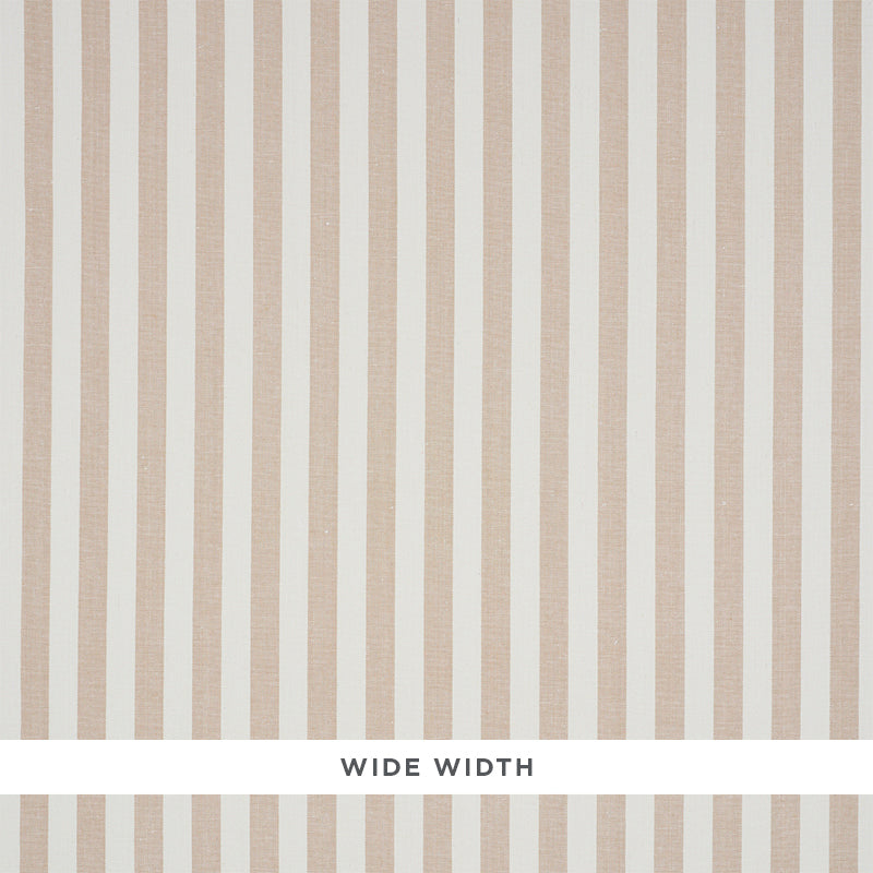 Schumacher Linen Stripe Sand Wallpaper Sample 5010251