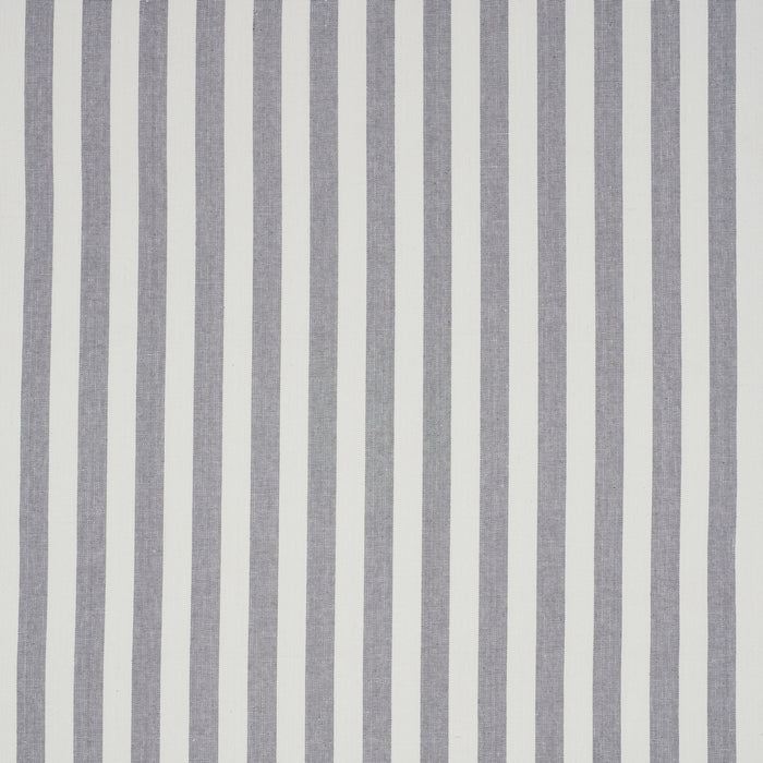 Schumacher Linen Stripe Grey Wallpaper Sample 5010252