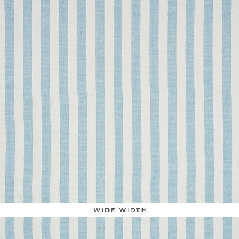 Schumacher Linen Stripe Sky Wallpaper Sample 5010253