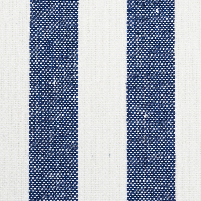 Schumacher Linen Stripe Indigo Wallpaper Sample 5010254
