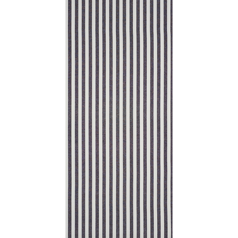 Schumacher Linen Stripe Black Wallpaper Sample 5010255