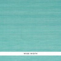 Schumacher Silk Strie Aqua Wallpaper 5010273