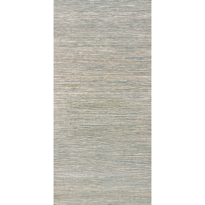 Schumacher Metallized Flax Peacock Wallpaper 5010280