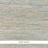 Schumacher Metallized Flax Peacock Wallpaper 5010280