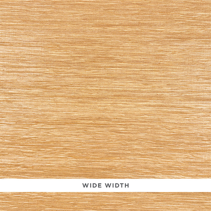 Schumacher Metallized Flax Brass Wallpaper Sample 5010282