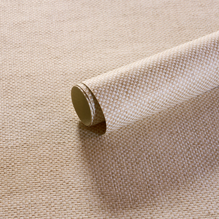 Schumacher Tonal Paperweave Wheat Wallpaper 5010297