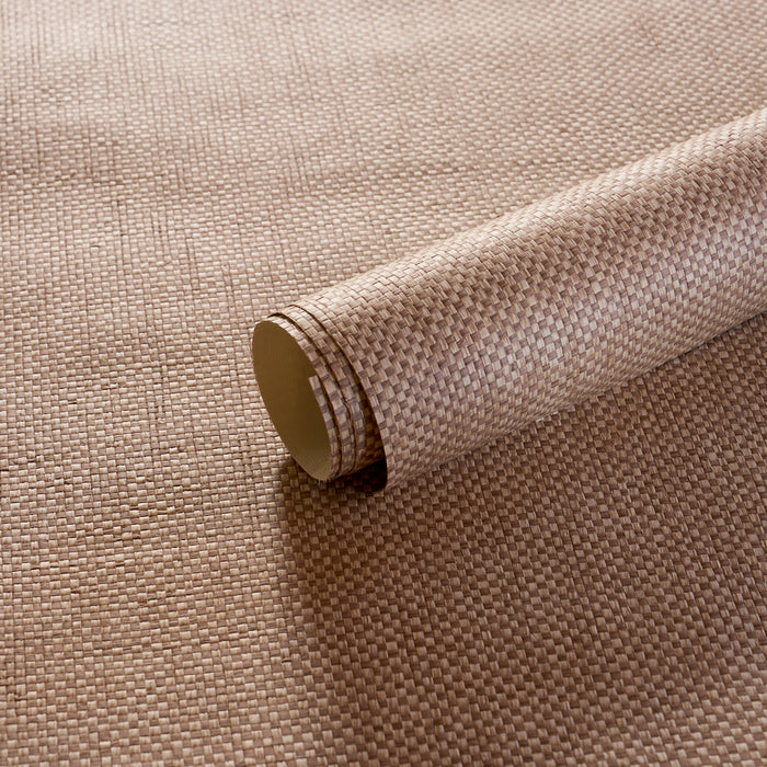 Schumacher Tonal Paperweave Bark Wallpaper 5010298