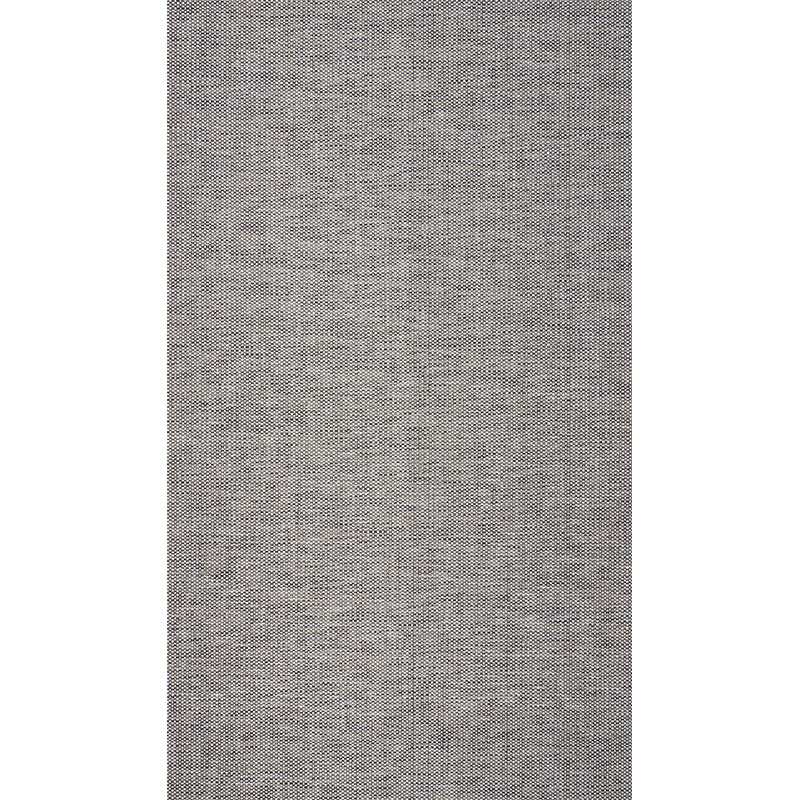 Schumacher Metal Paperweave Charcoal Wallpaper Sample 5010310