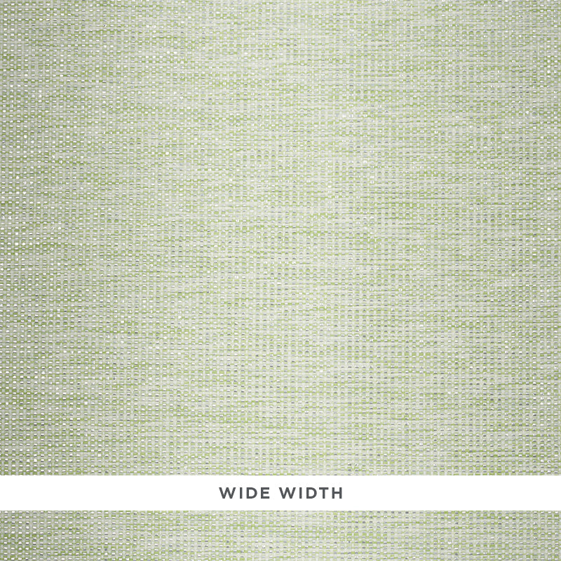 Schumacher Metal Paperweave Green Wallpaper Sample 5010313
