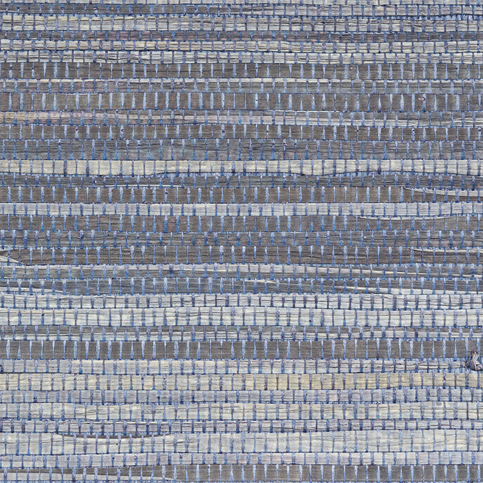 Schumacher Dyed Raffia Slate Wallpaper Sample 5010340