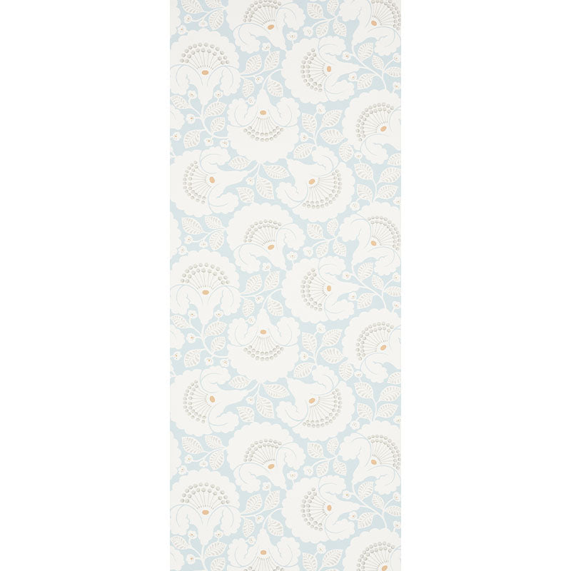 Schumacher Jackie Sky Wallpaper Sample 5010371