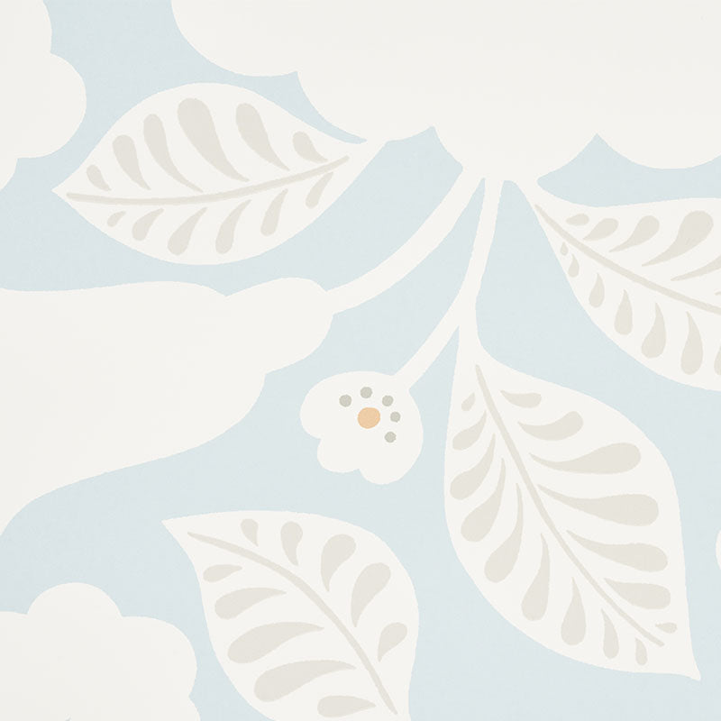 Schumacher Jackie Sky Wallpaper Sample 5010371