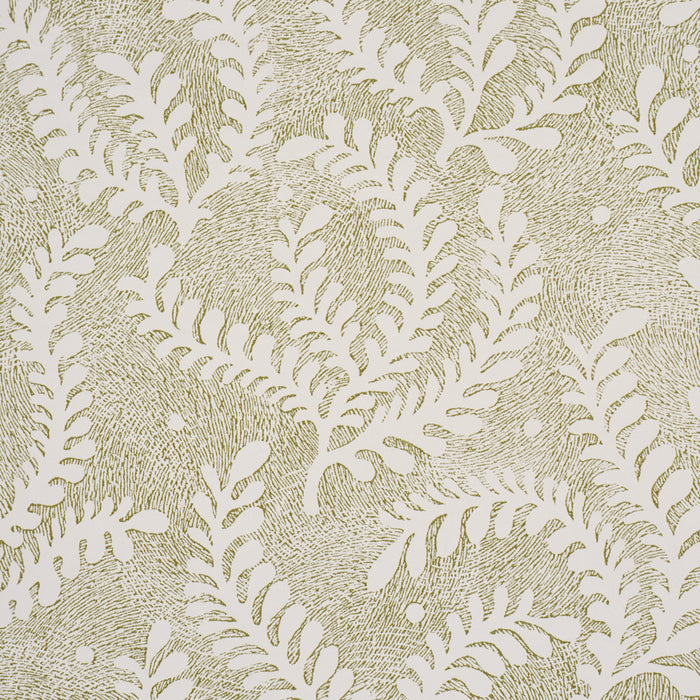 Schumacher Etched Fern Green Wallpaper Sample 5010383