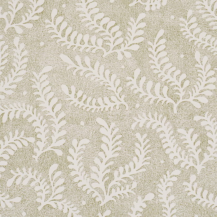 Schumacher Etched Fern Green Wallpaper 5010383