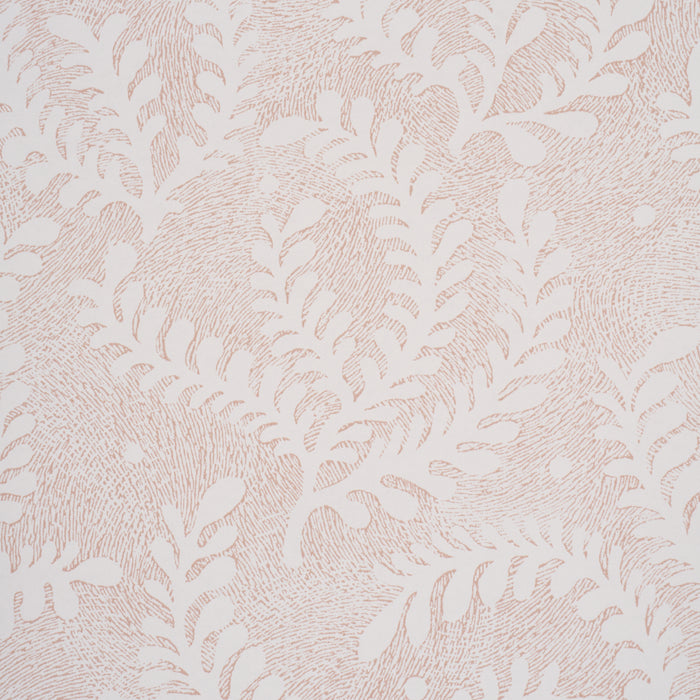 Schumacher Etched Fern Blush Wallpaper 5010384